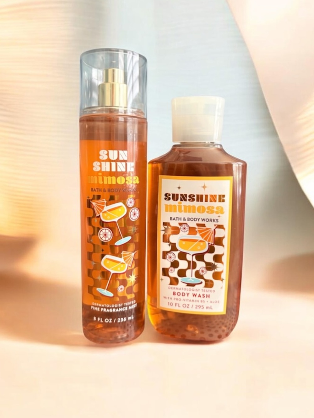 Bath & Body Works Sunshine Mimosa Fragrance Mist & Shower Gel Champagne Citrus